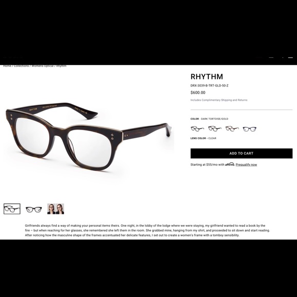 Dita Rhythm tortoiseshell frames - Picture 8 of 11